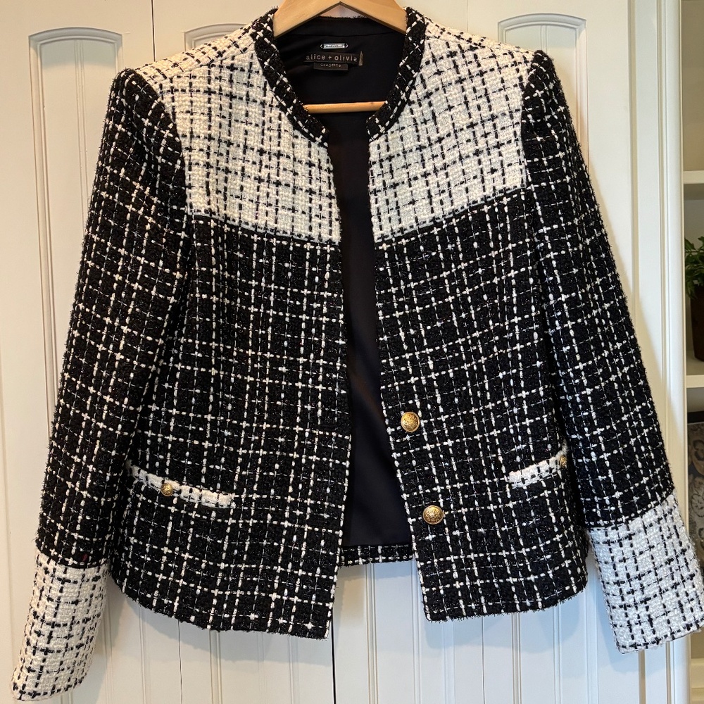 Alice & Olivis Jaydn two tone tweed size 10 NWOT